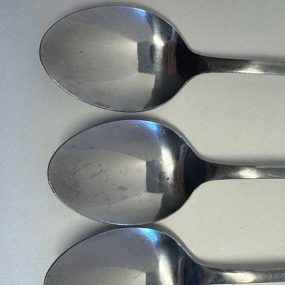 Oneida Northland Pasadena Sugar Spoons Set of 4 Stainless Korea Flatware